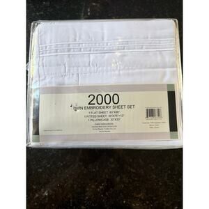 2000 Series Twin Sheets Feels Like Cotton 100% Brushed Microfiber NWT Queen Size